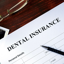 an empty dental insurance claim form